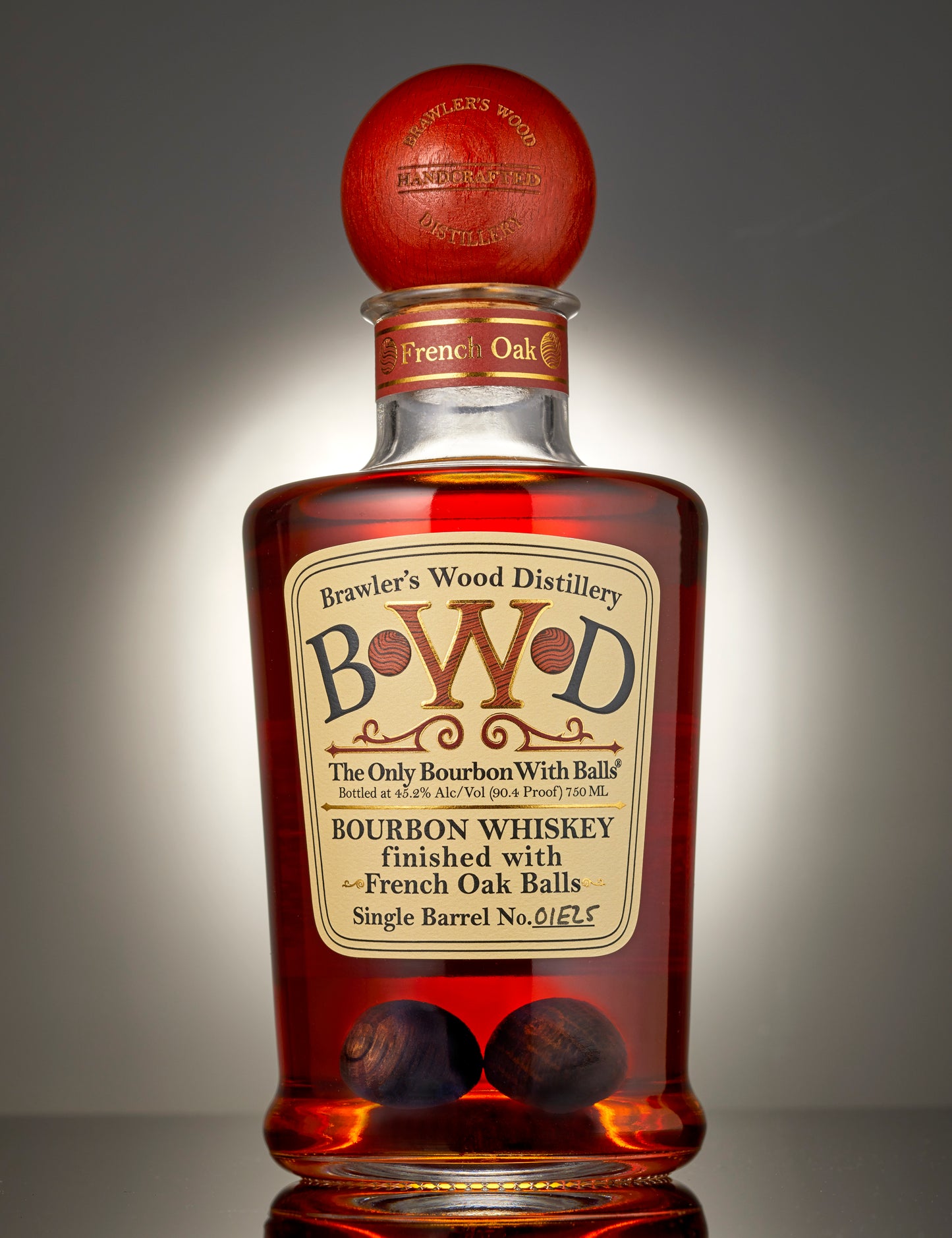 BWD Bourbon Whiskey Finished with FRENCH OAK Balls